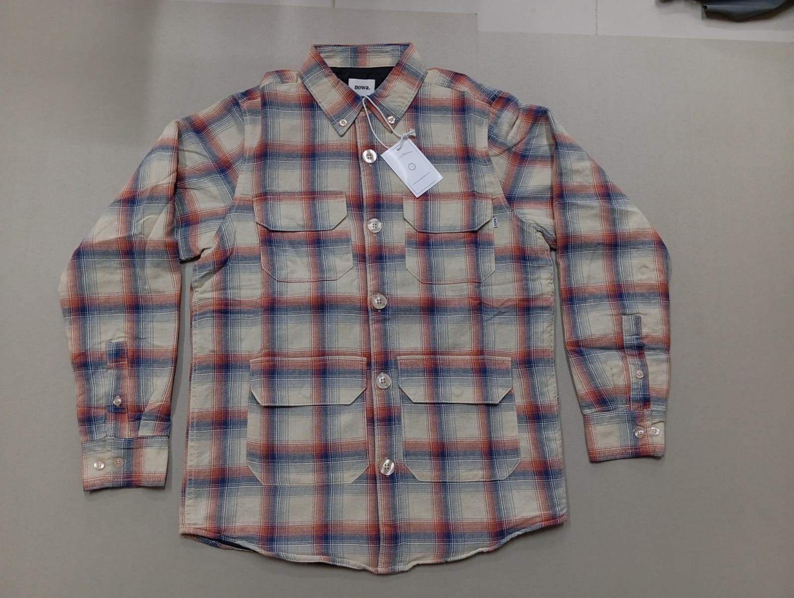 Flannel Quilted Overshirt 4 pocket shirt