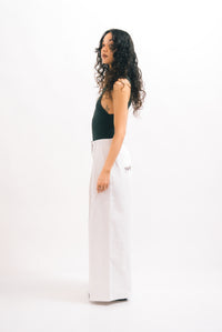 1924 Territory High & Wide Leg Trouser - Bright White