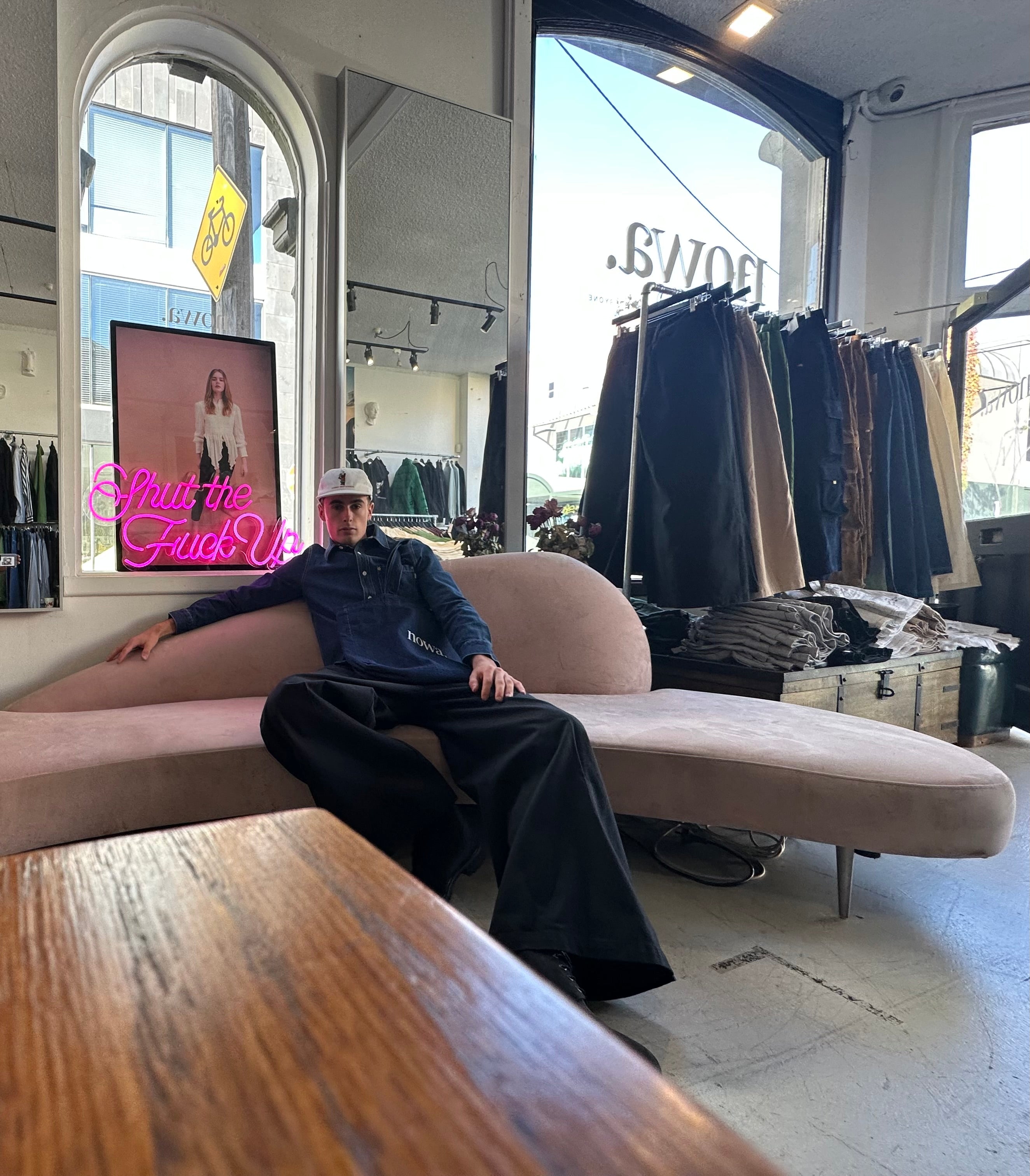 1924 High & Wide Leg Trouser - Char Black