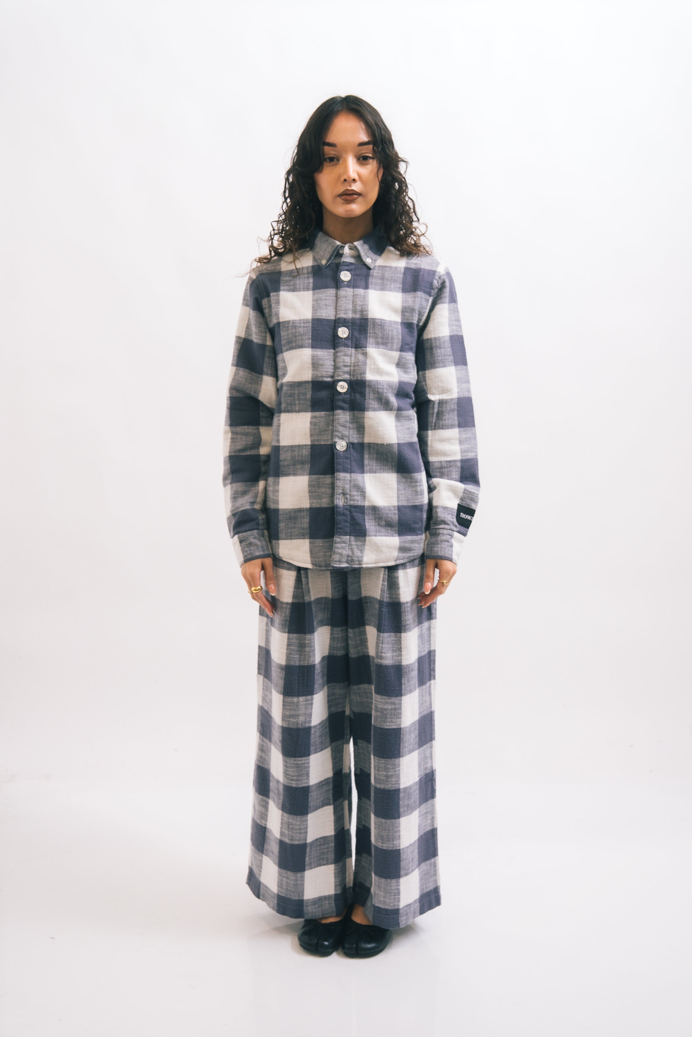 1924 High Flannel Wide Trouser