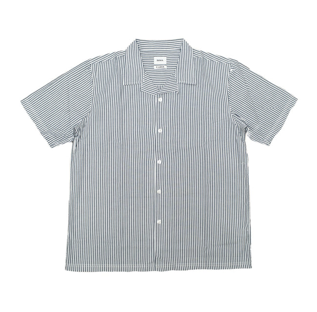 Train Yard Stripe S/S Camp Collar Shirt