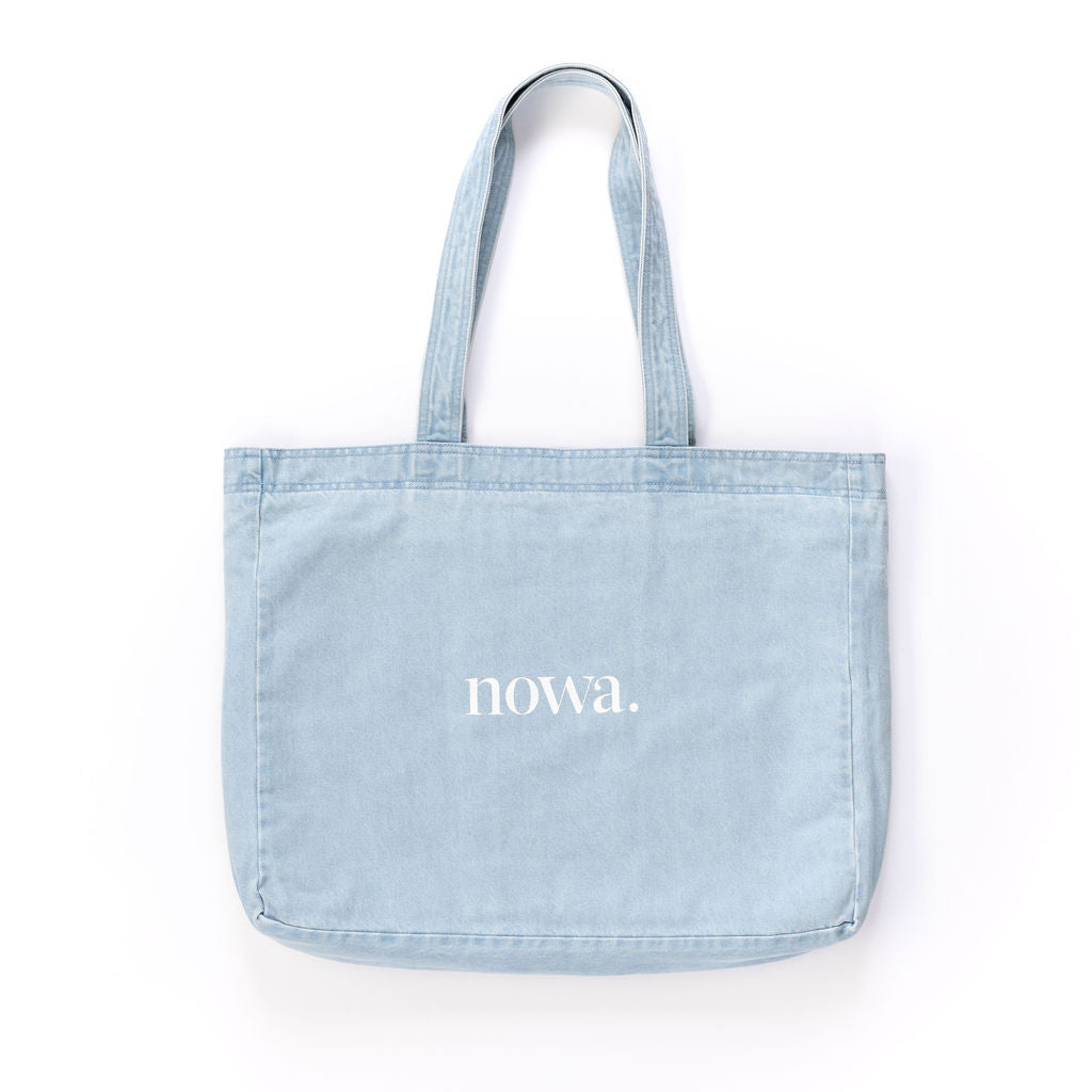Large Denim Tote Bag