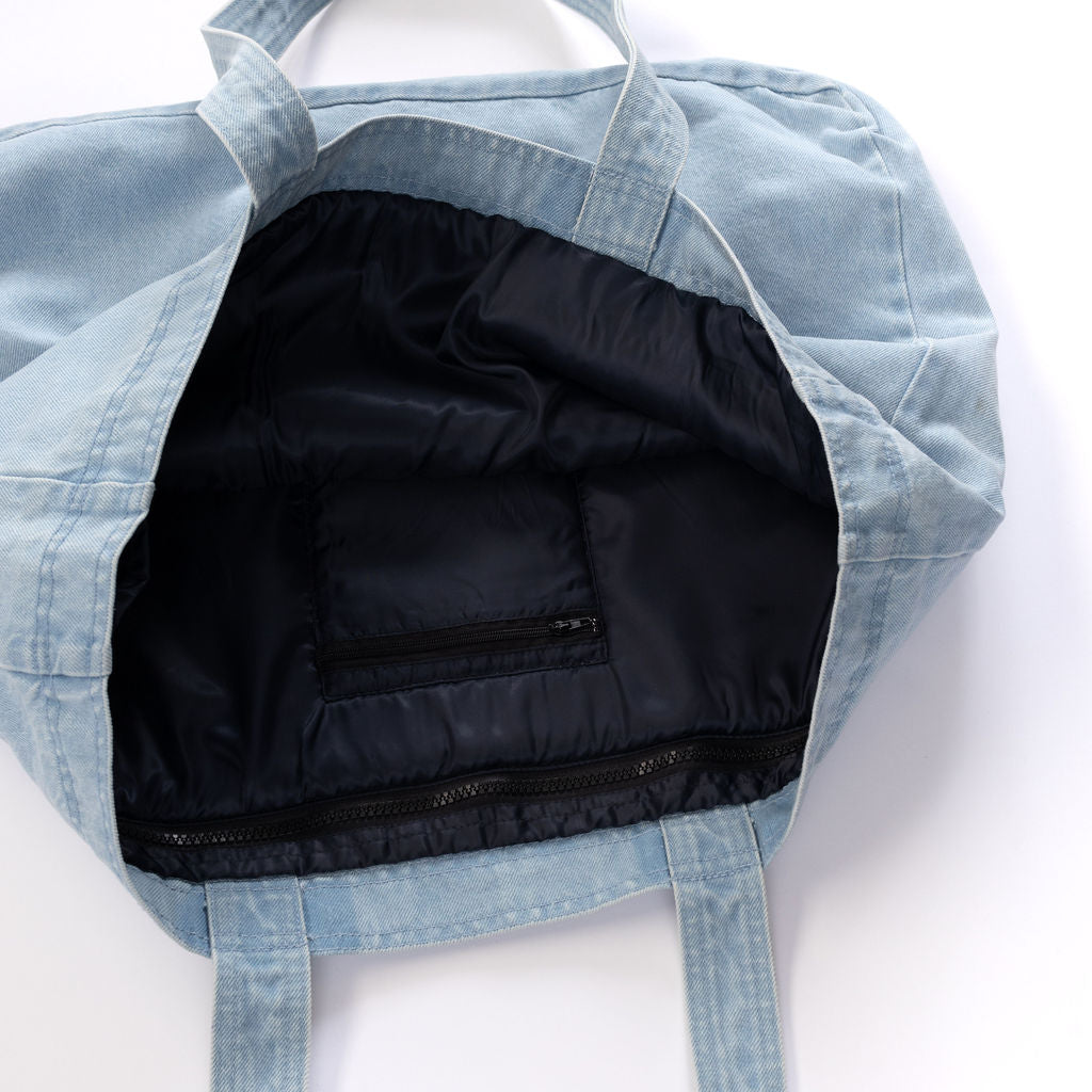 Large Denim Tote Bag