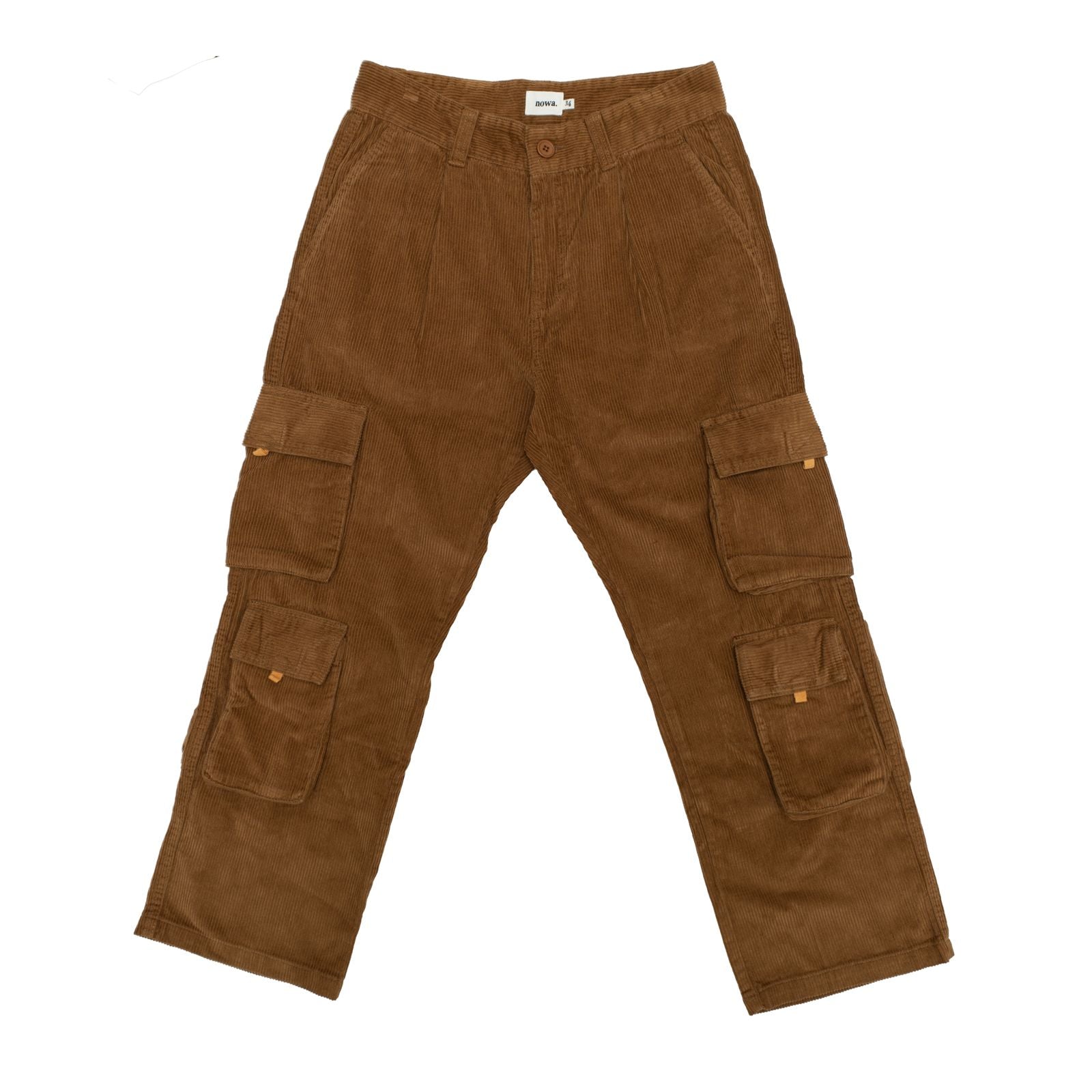 Utility Cargo Trouser - Sap Brown Corduroy