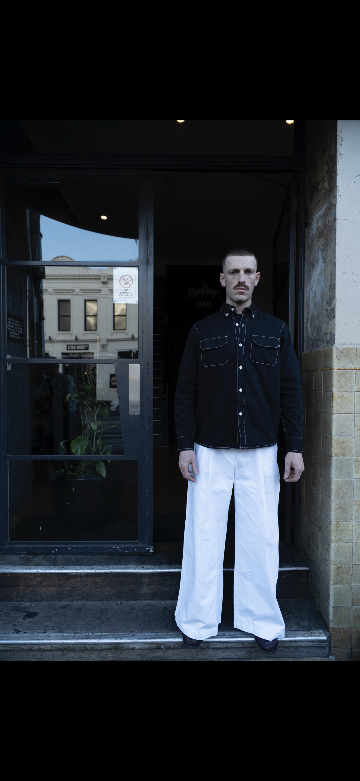 1924 Territory High & Wide Leg Trouser - Bright White