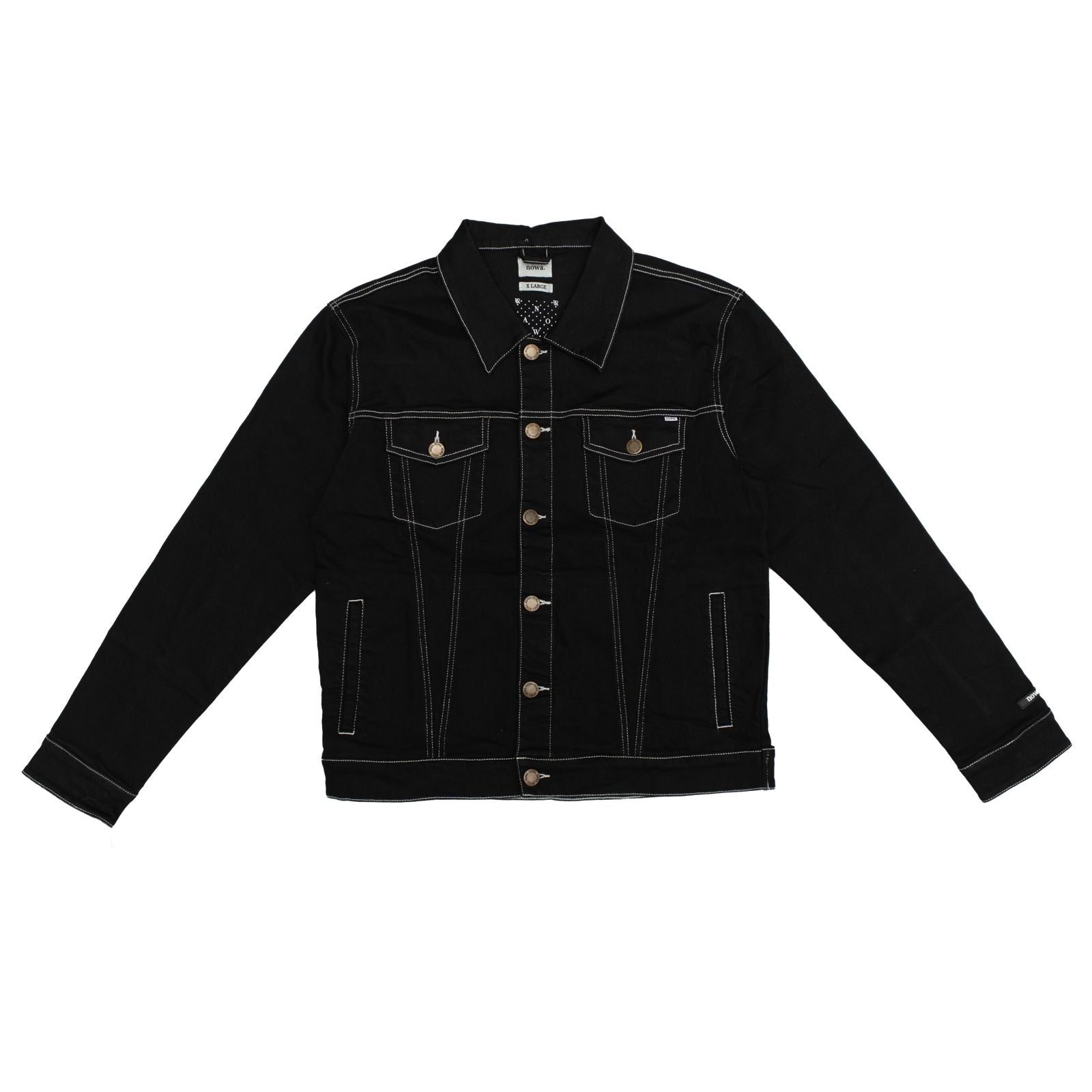 Trucker Jacket -1991 Black / Contrast stitch