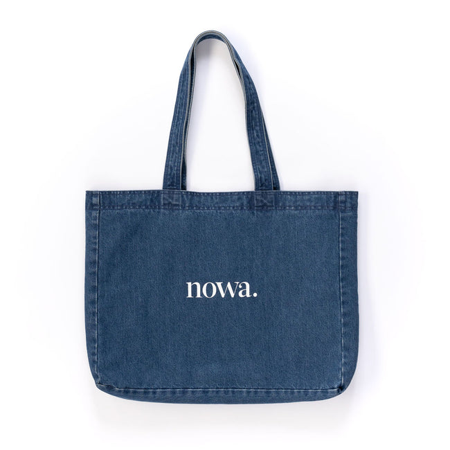 Large Denim Tote Bag - Denim Wash