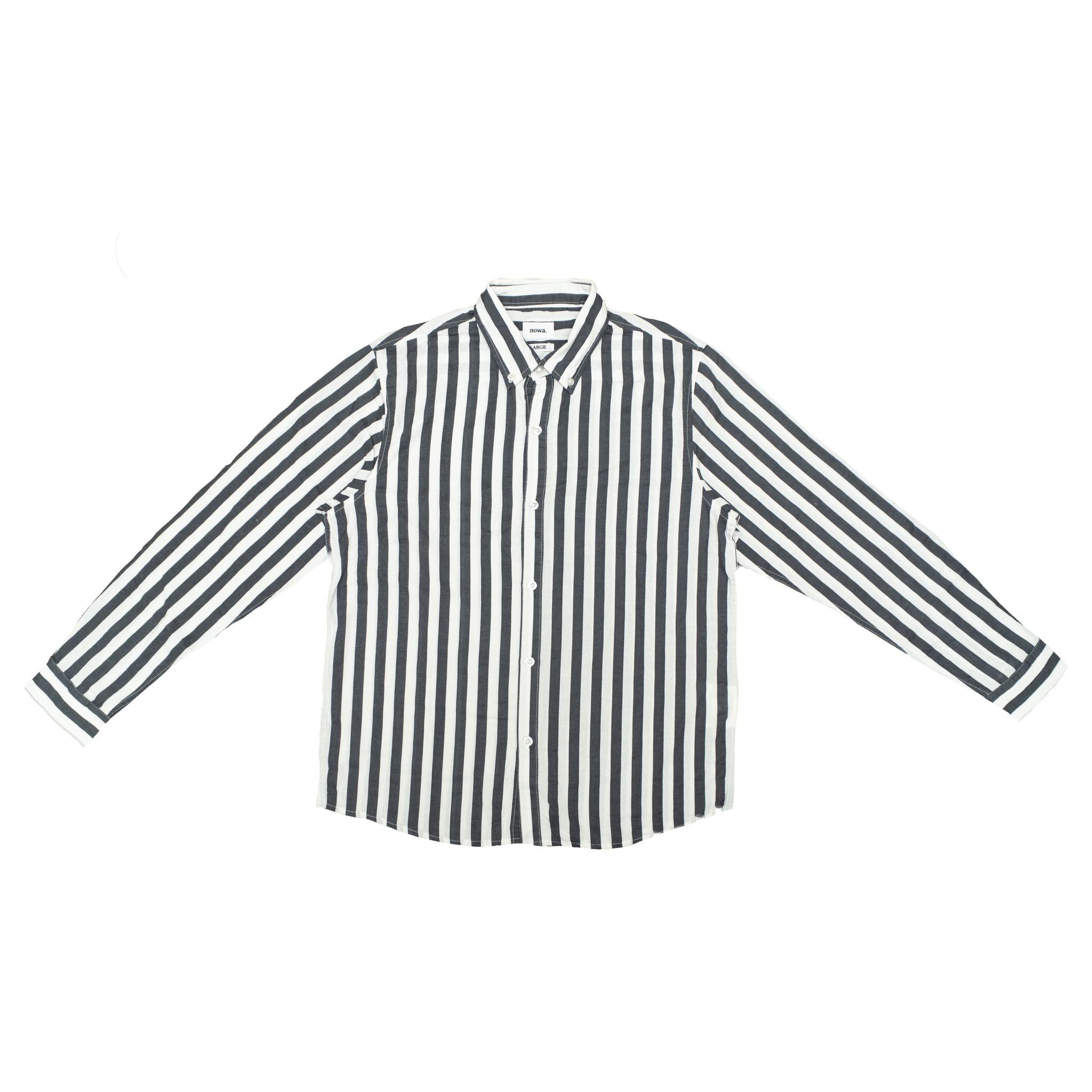 Navy / White Detention Stripe L/S Over Shirt