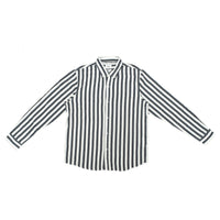 Navy / White Detention Stripe  L/S Over Shirt