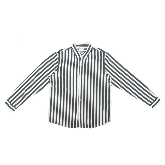 Navy / White Detention Stripe  L/S Over Shirt