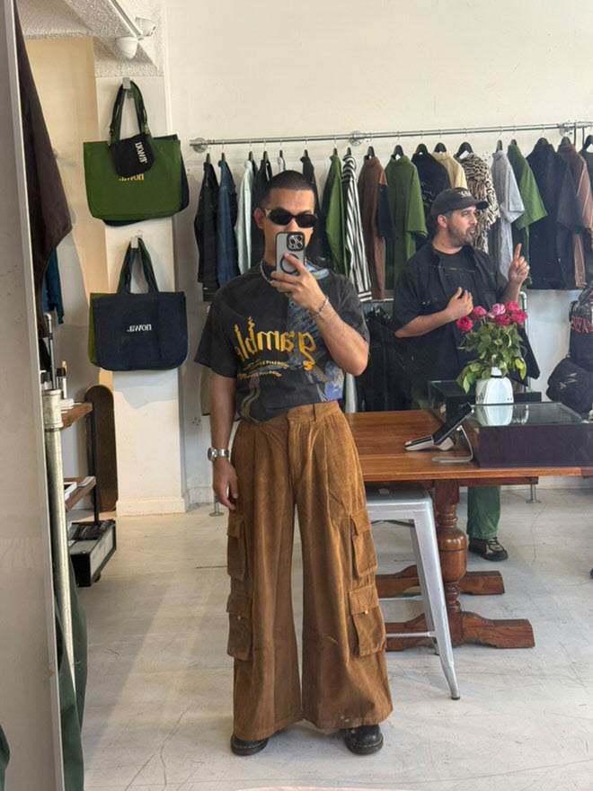 1924 Leeloo Wide Corduroy in Sap Brown