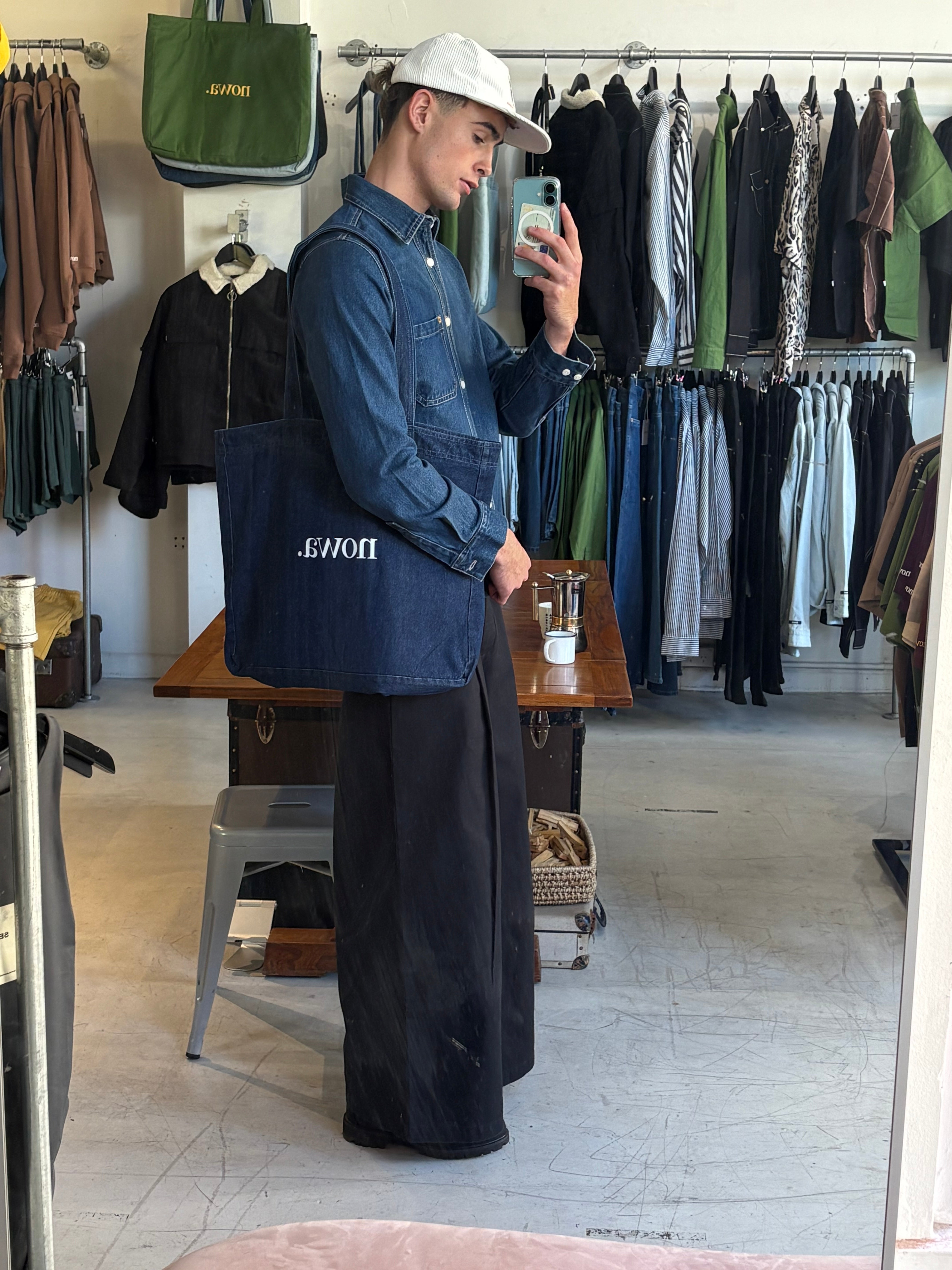 1924 High & Wide Leg Trouser - Char Black