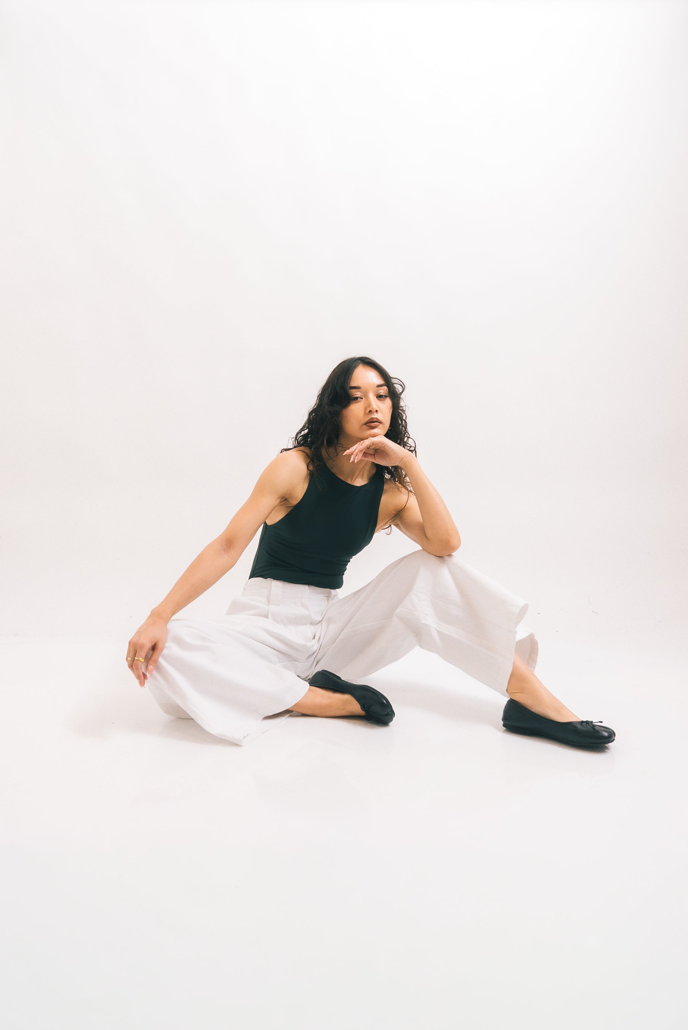 1924 Territory High & Wide Leg Trouser - Bright White