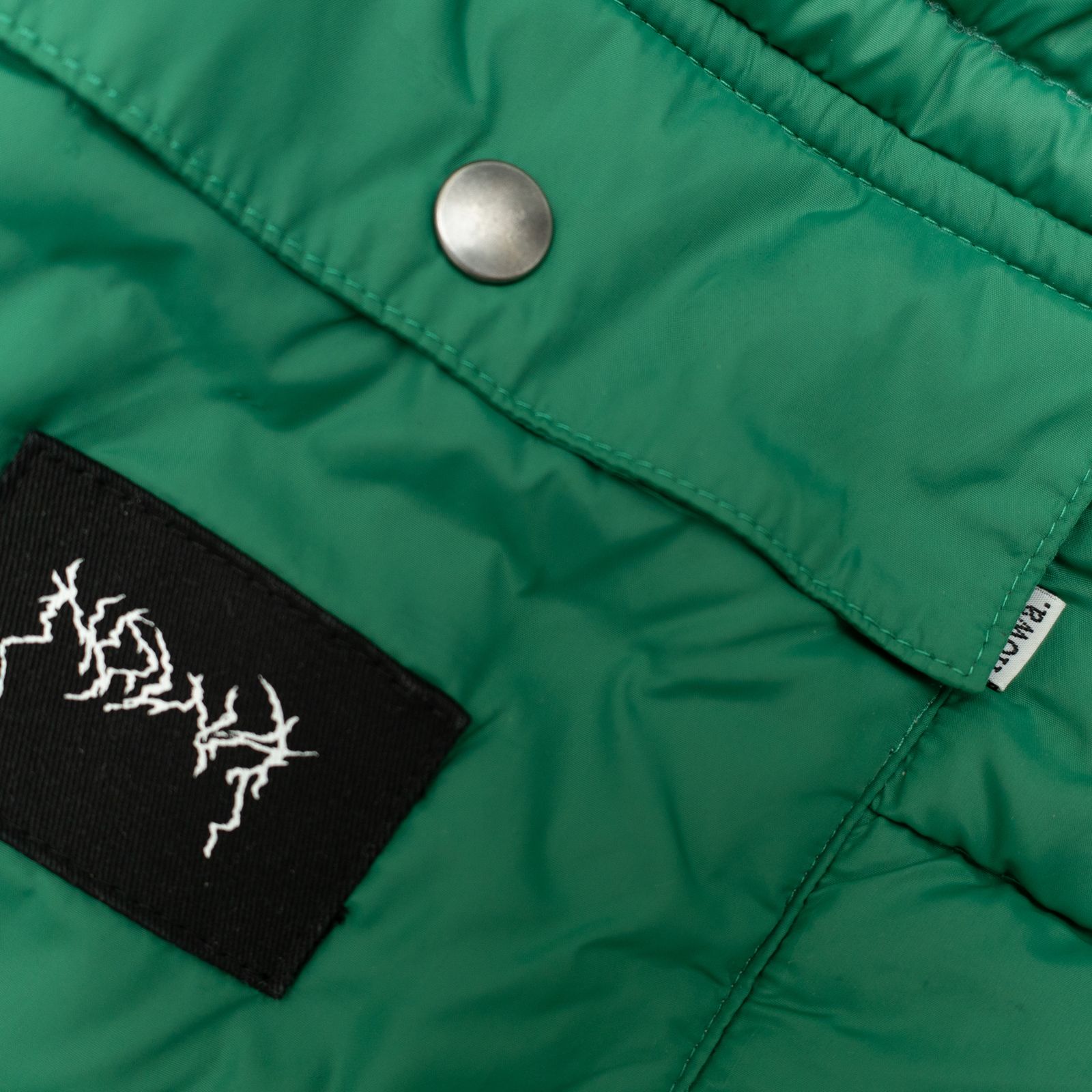 Quilted Puffer Jacket in Green