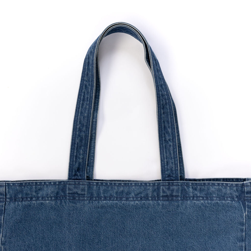 Large Denim Tote Bag - Denim Wash