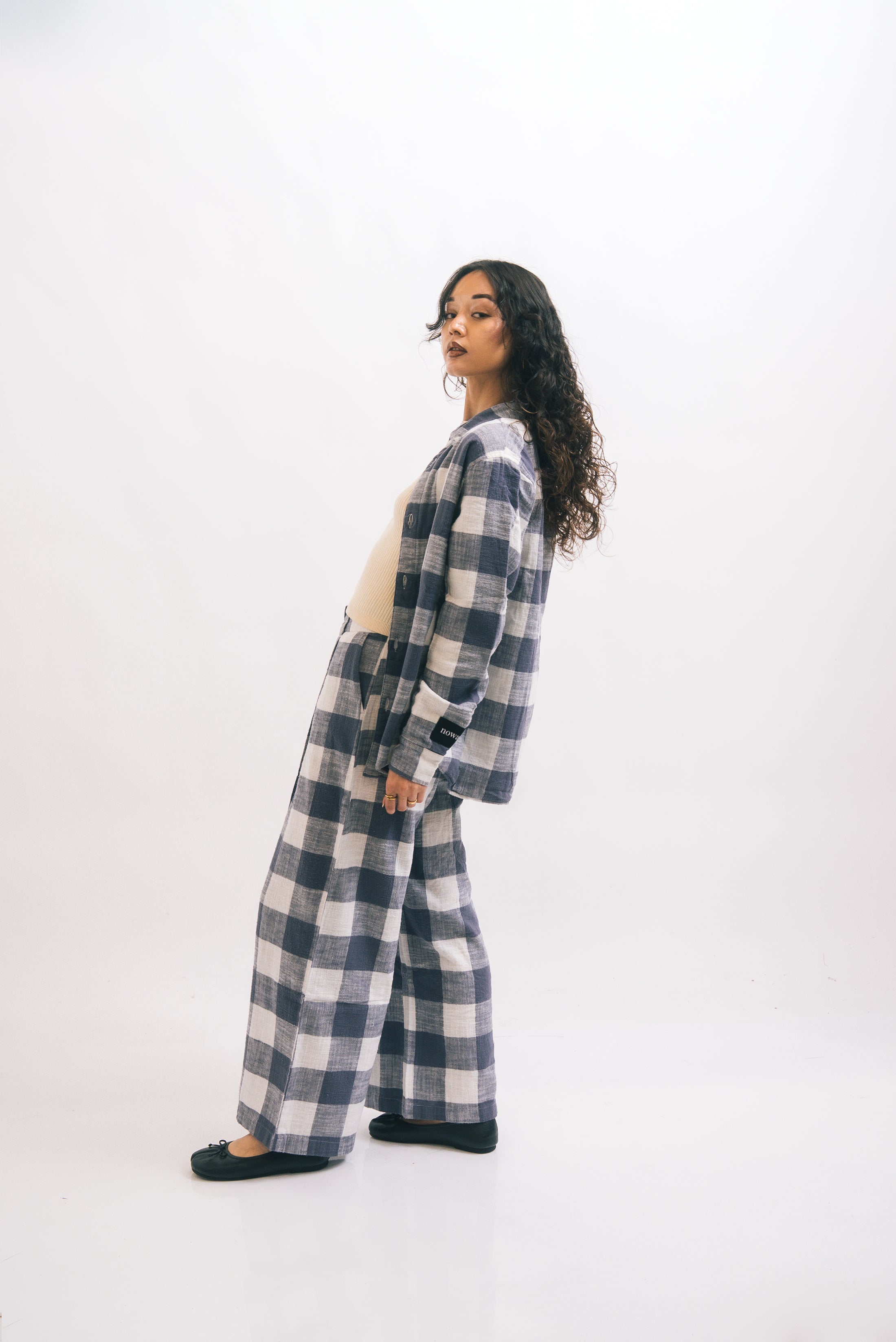 1924 High Flannel Wide Trouser