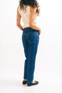 1991 Mid Rise Straight Leg Jeans in Mid Blue
