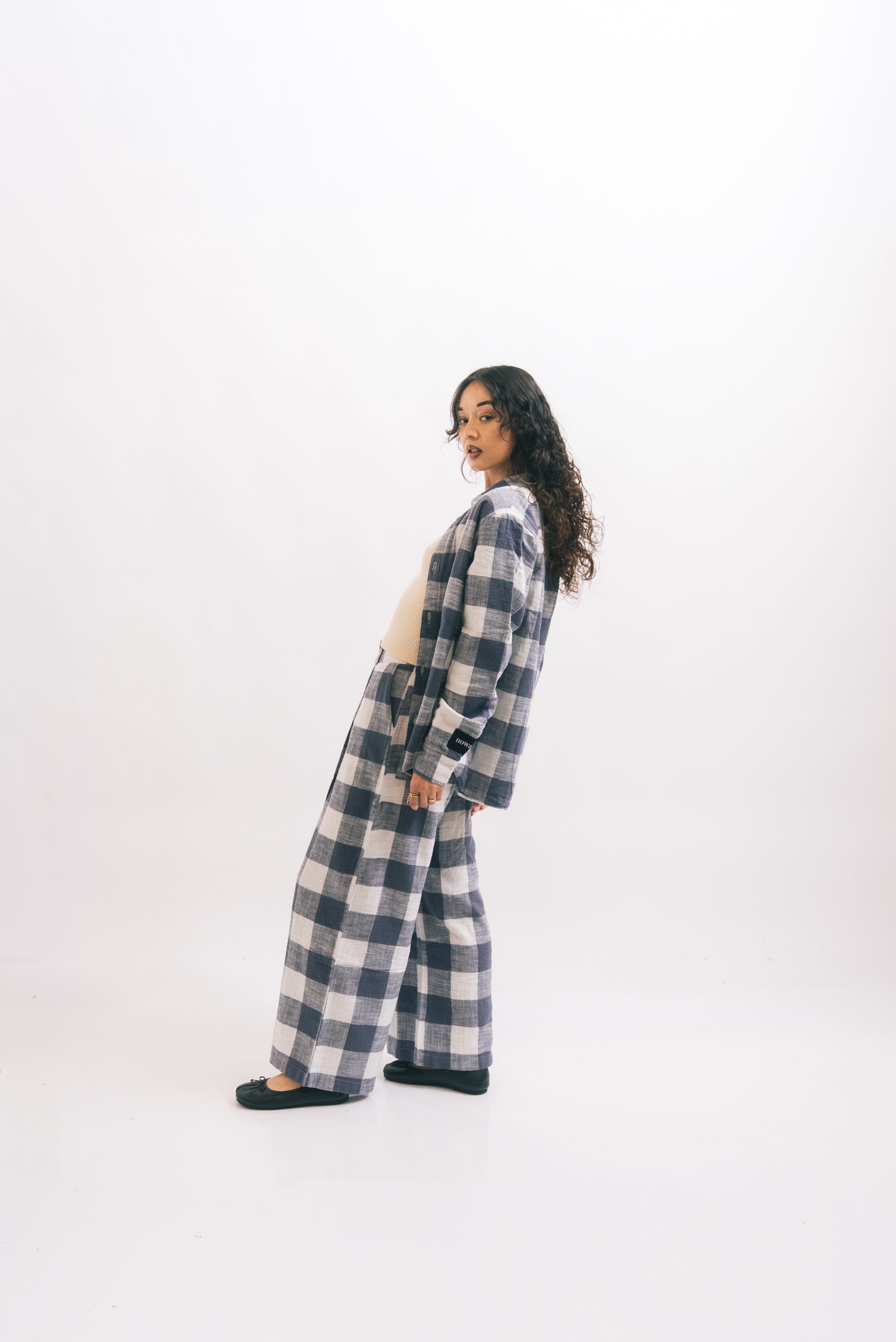 1924 High Flannel Wide Trouser