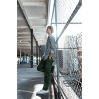 Navy / White Detention Stripe  L/S Over Shirt