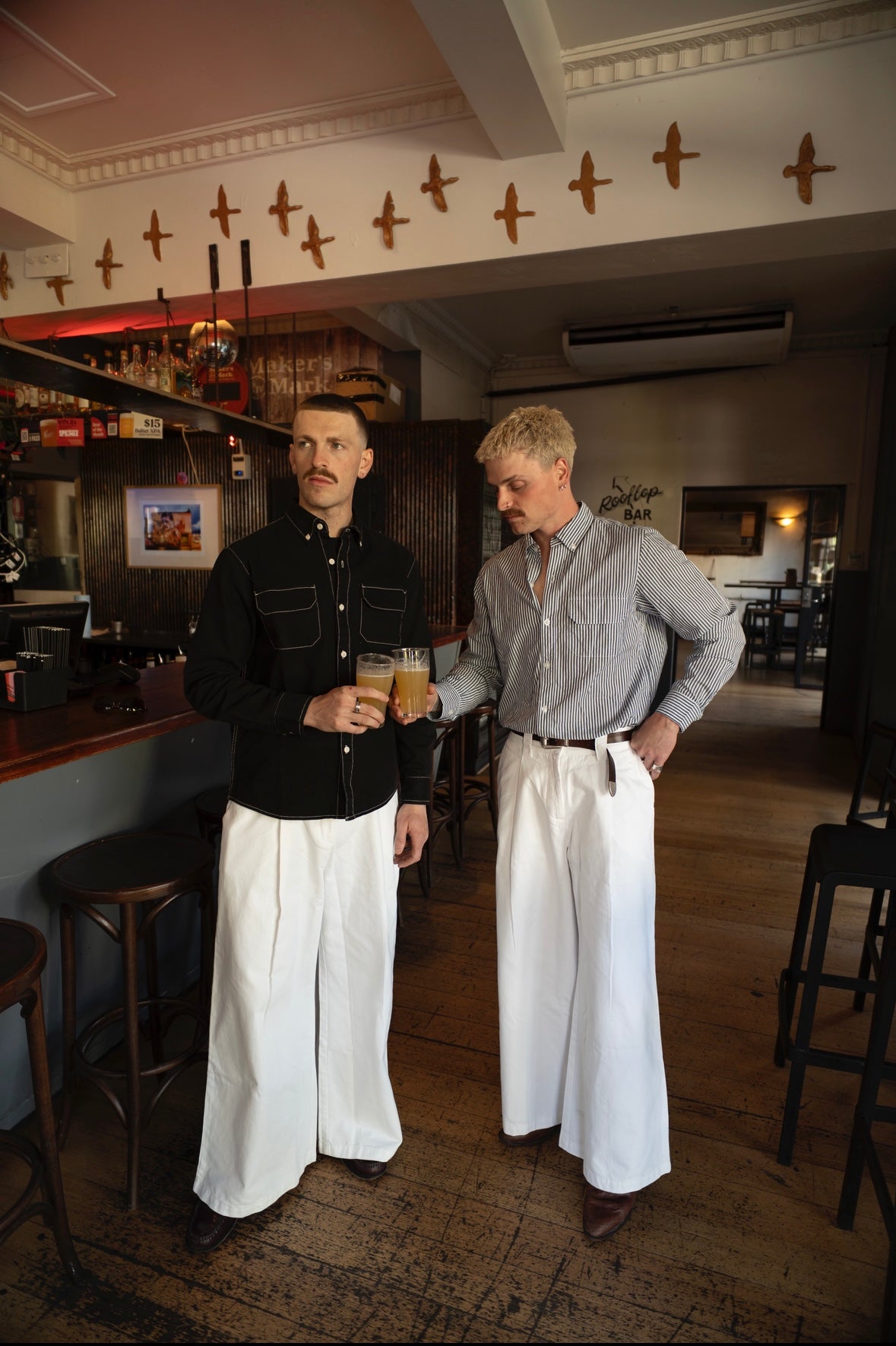 1924 Territory High & Wide Leg Trouser - Bright White