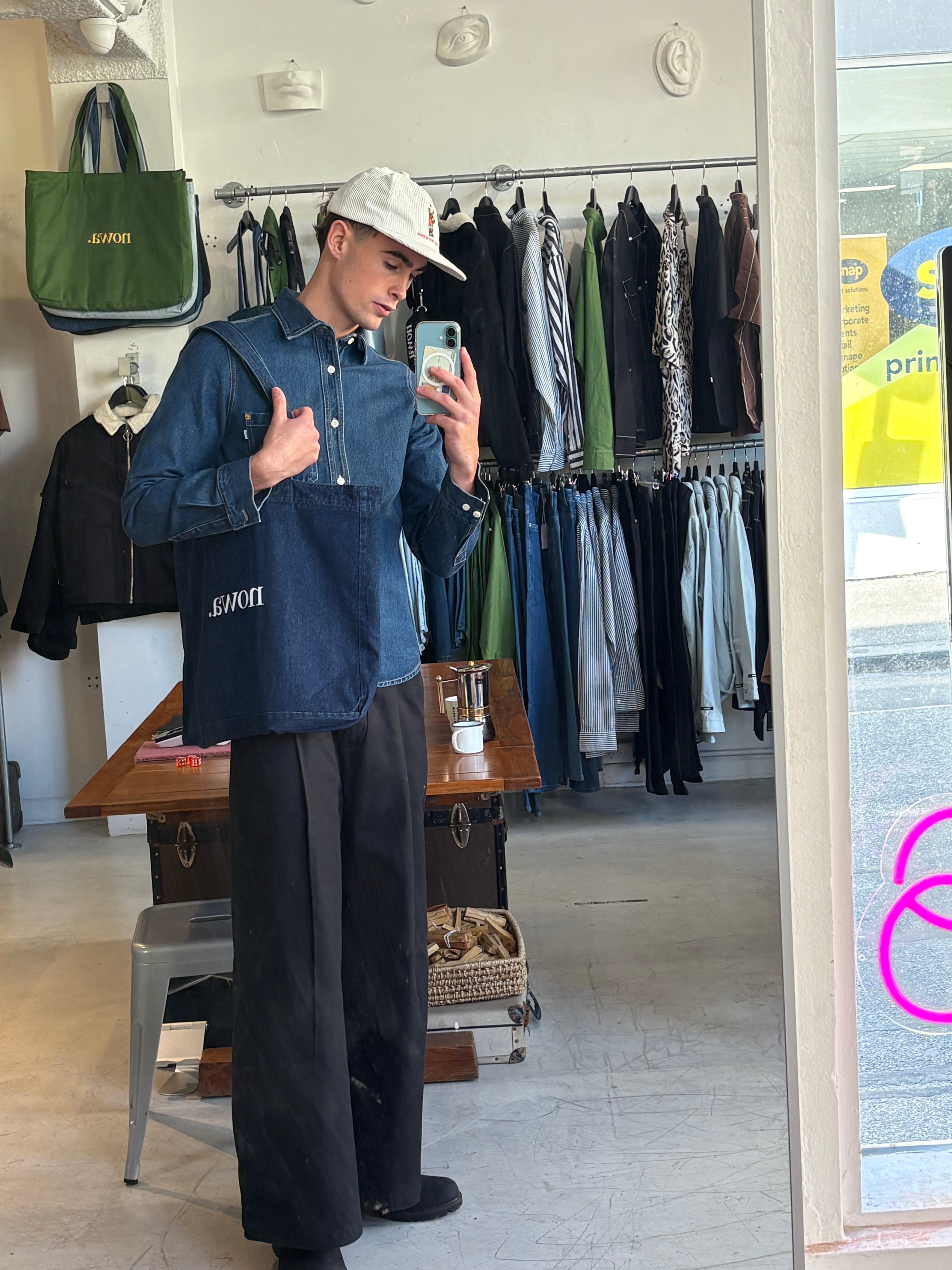 1924 High & Wide Leg Trouser - Char Black