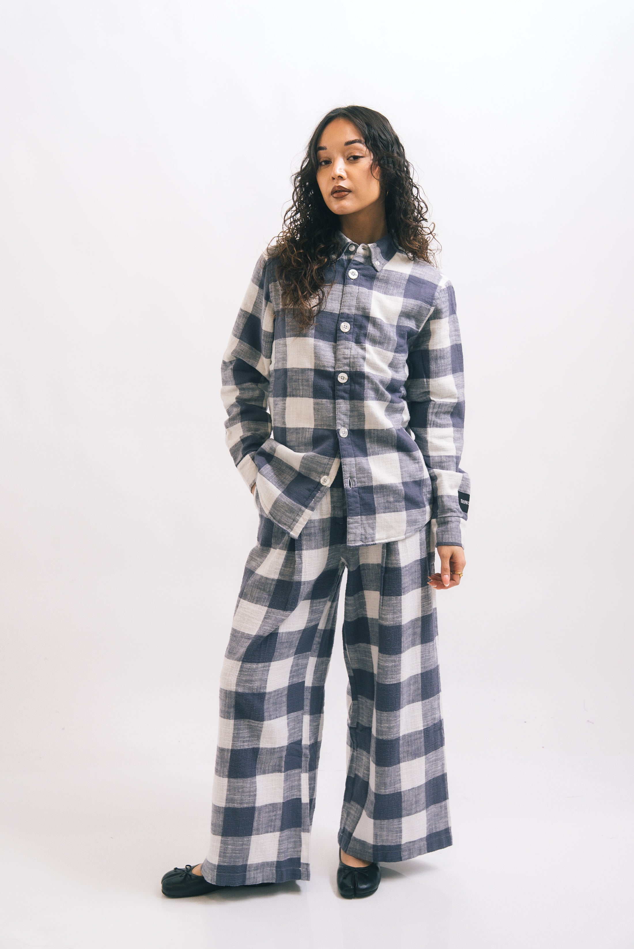 1924 High Flannel Wide Trouser