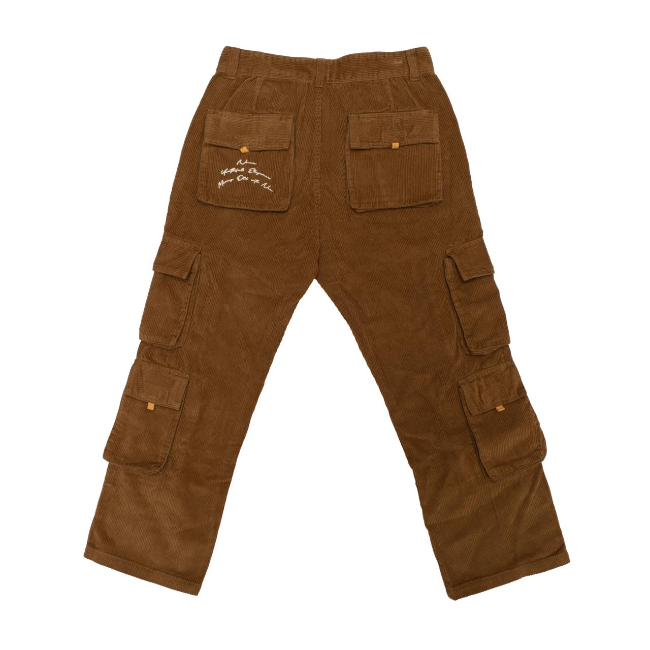 Utility Cargo Trouser - Sap Brown Corduroy