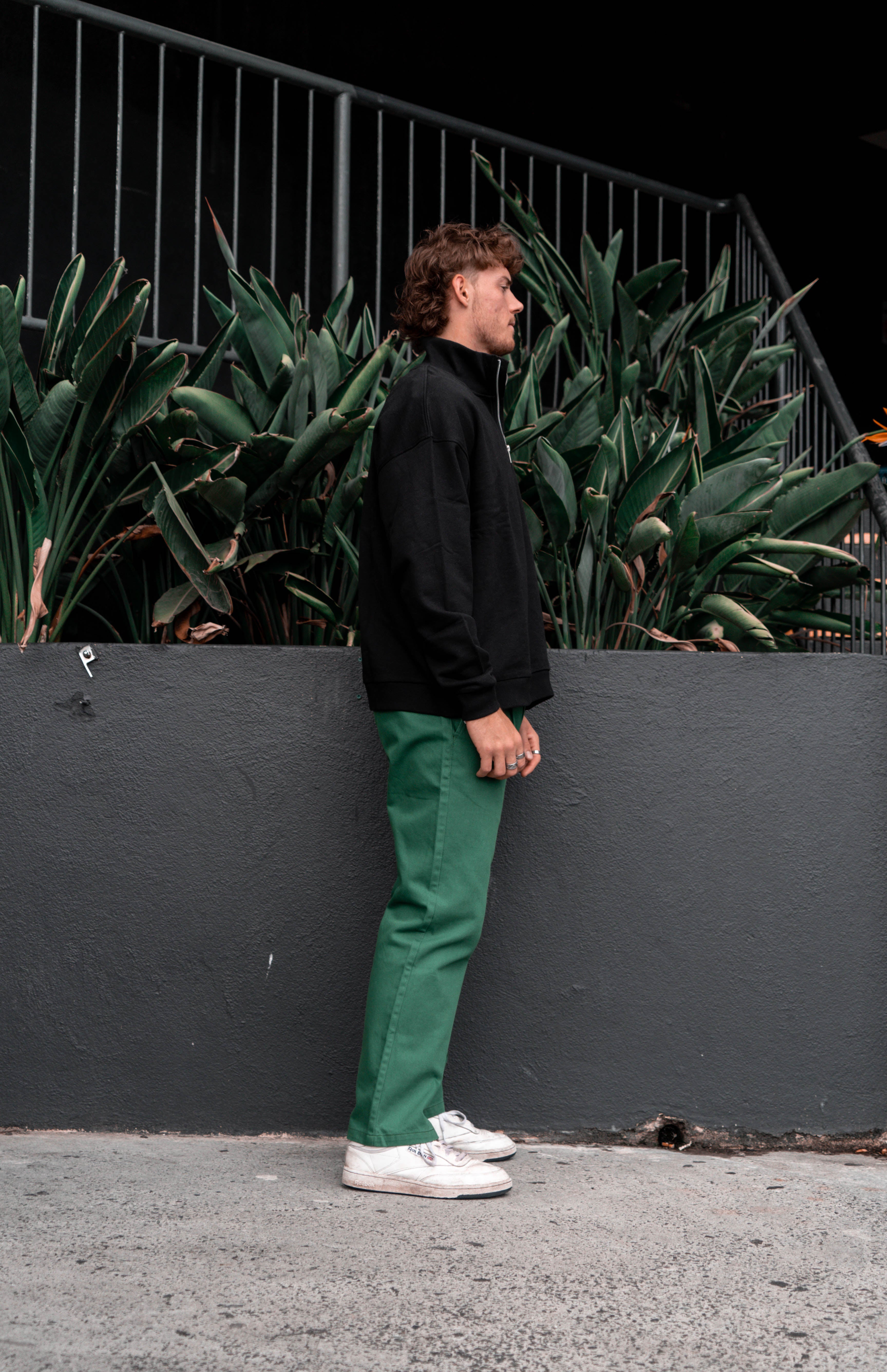 Straight Leg Cargo Trouser - Garden Green