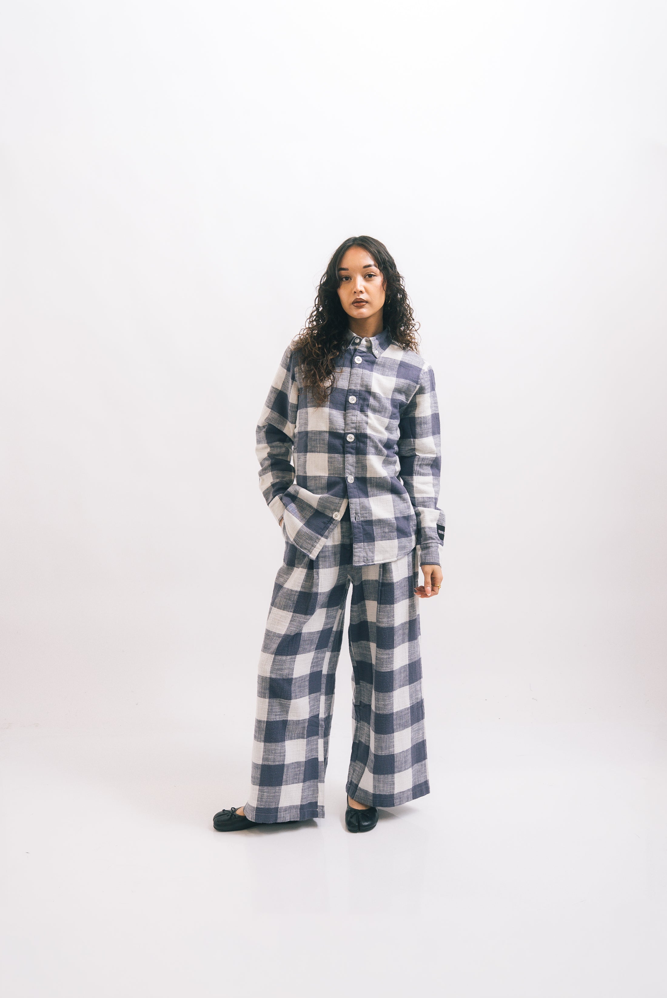 1950s Wide Trouser in Checker