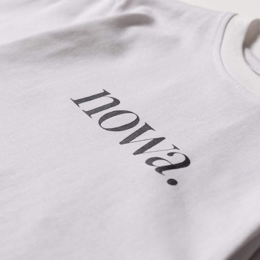 90’s cropped Tee - white Long Sleeve