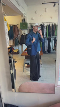 1924 High & Wide Leg Trouser - Char Black