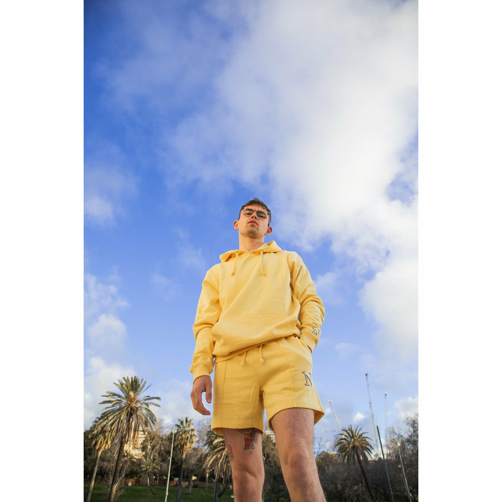 Capital Sweatshorts in Yellow - nowa.