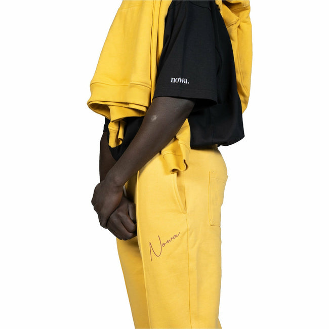 Signature logo Cuffed Sweatpants in Ochre