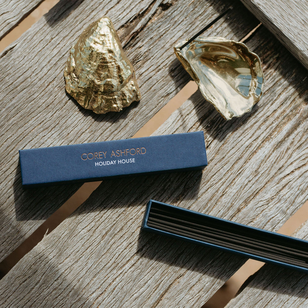 Oyster Incense Holder - Brass