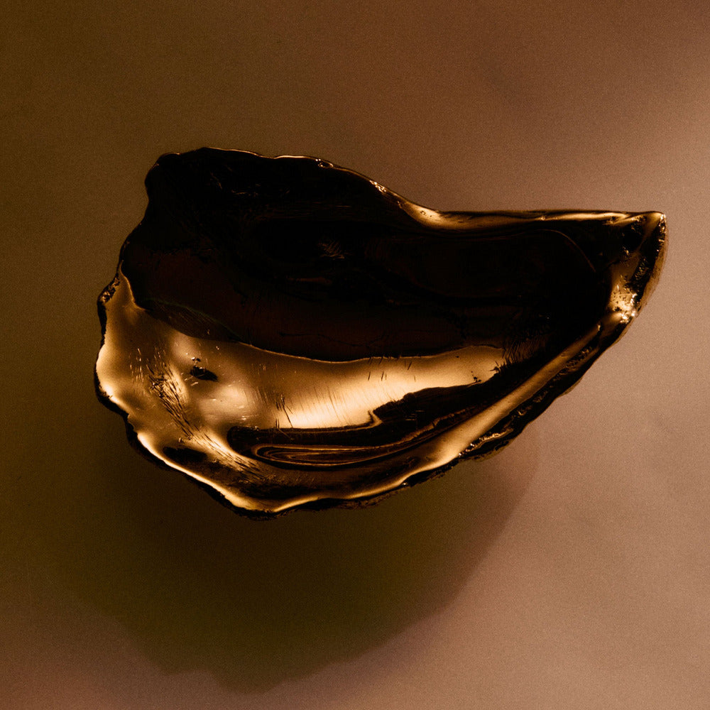 Oyster Incense Holder - Brass
