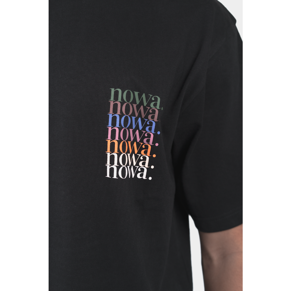 Logo Stacked Tee in Black