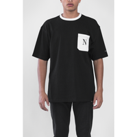 Black Oversized Pocket Tee