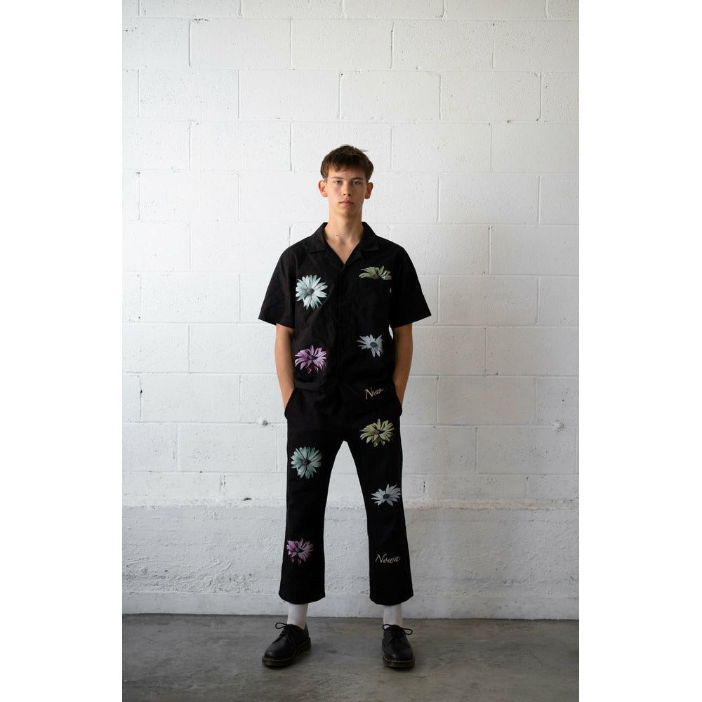 1990 Cropped Relaxed Leg Flower Trouser