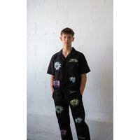 1990 Cropped Relaxed Leg Flower Trouser