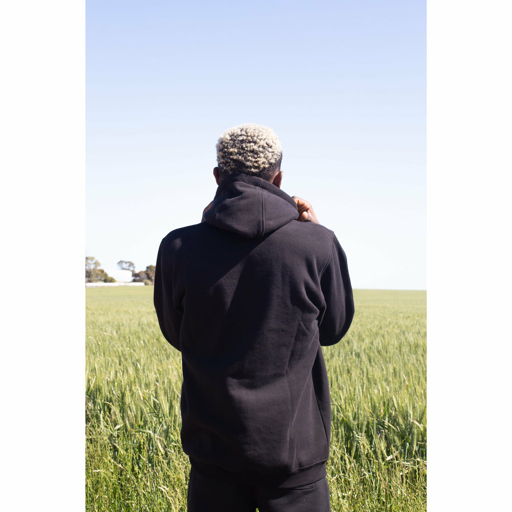 Block Hoodie in Black - nowa.