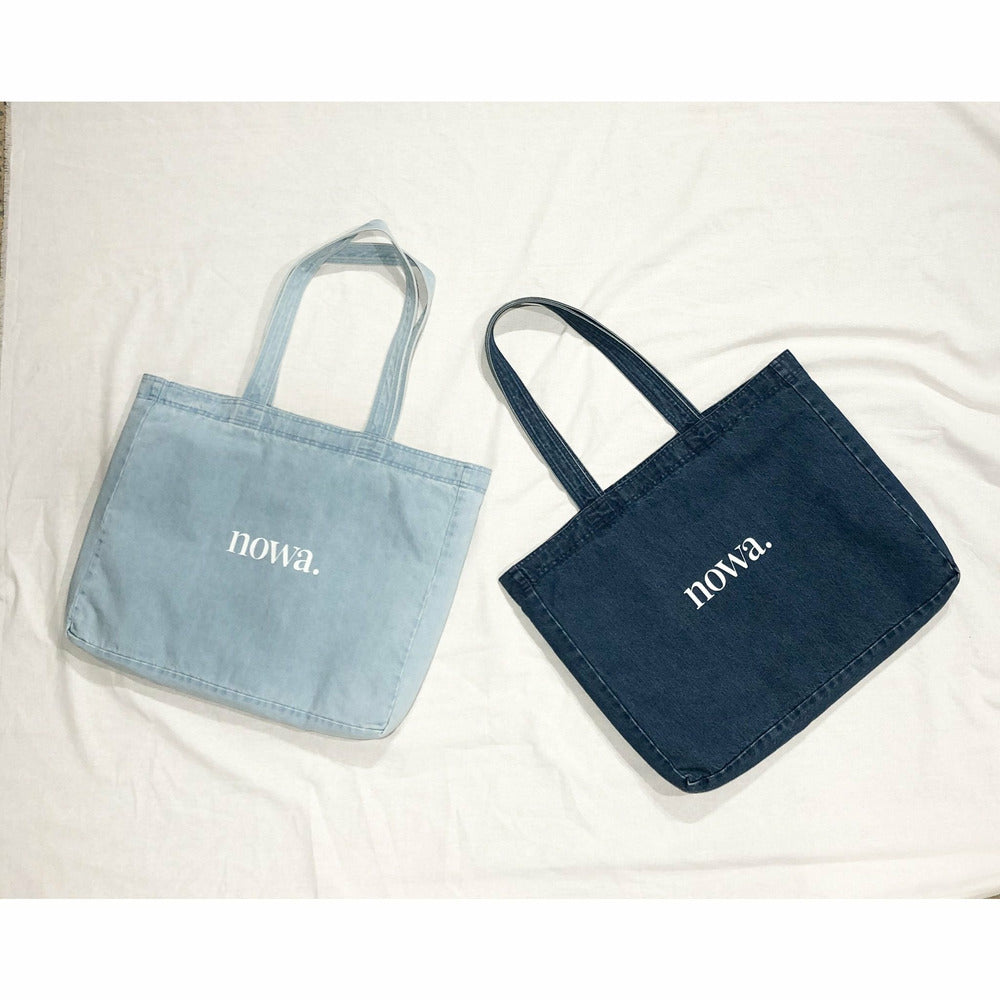 Large Denim Tote Bag