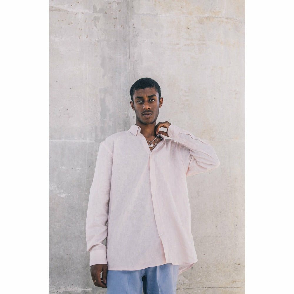 Holiday Linen Shorts - Soft Blue - nowa.