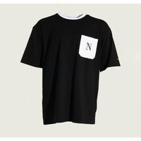 Black Oversized Pocket Tee