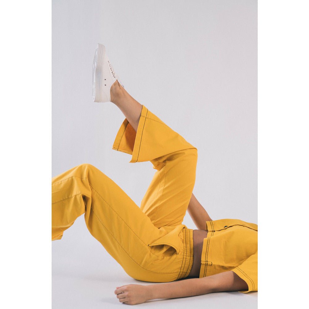 Wide Leg Pants in Honeycomb