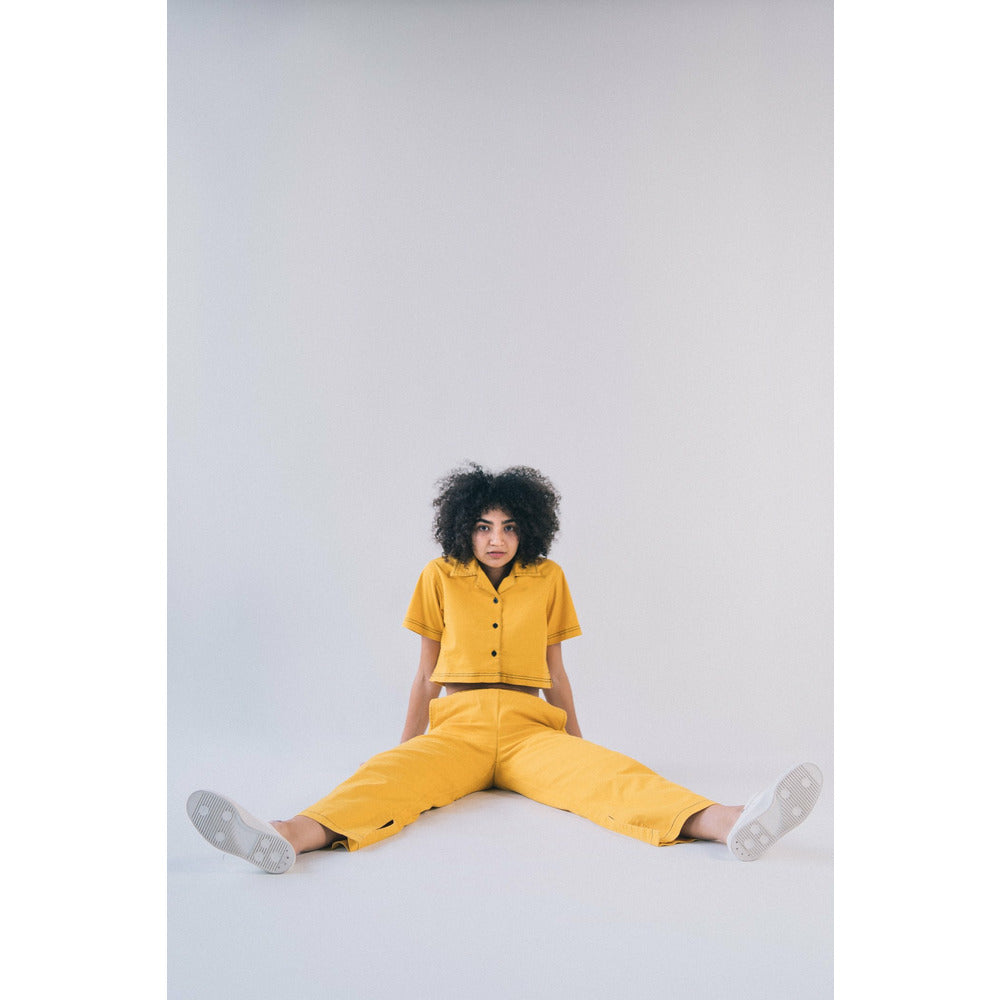 Wide Leg Pants in Honeycomb