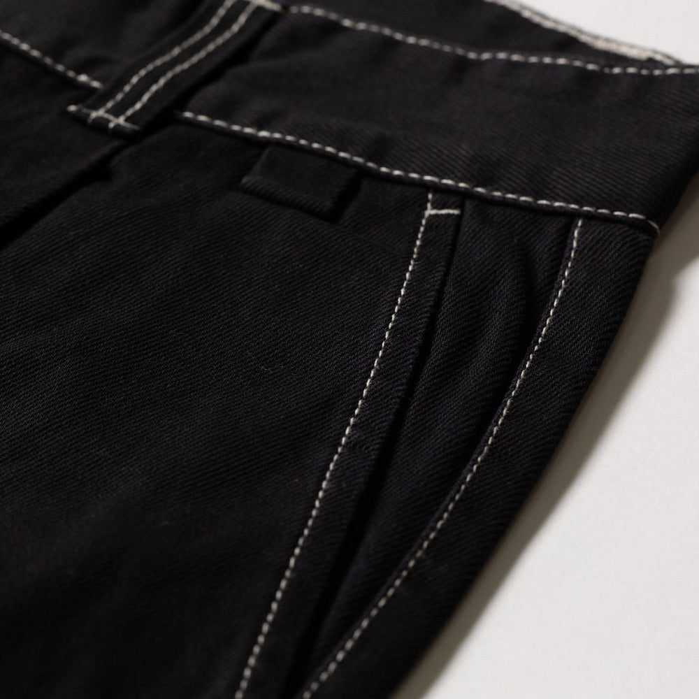 1920 Relaxed Leg Cropped Trouser - Black