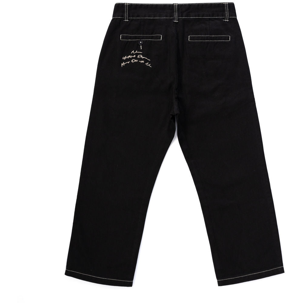 1920 Relaxed Leg Cropped Trouser - Black