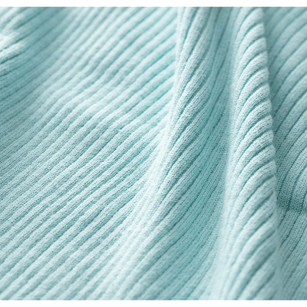 Ribbed Tank Top in Pastel Turquoise