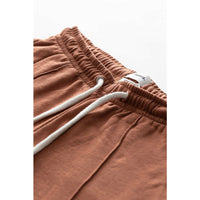 Unisex Sweat Shorts in Coconut Brown