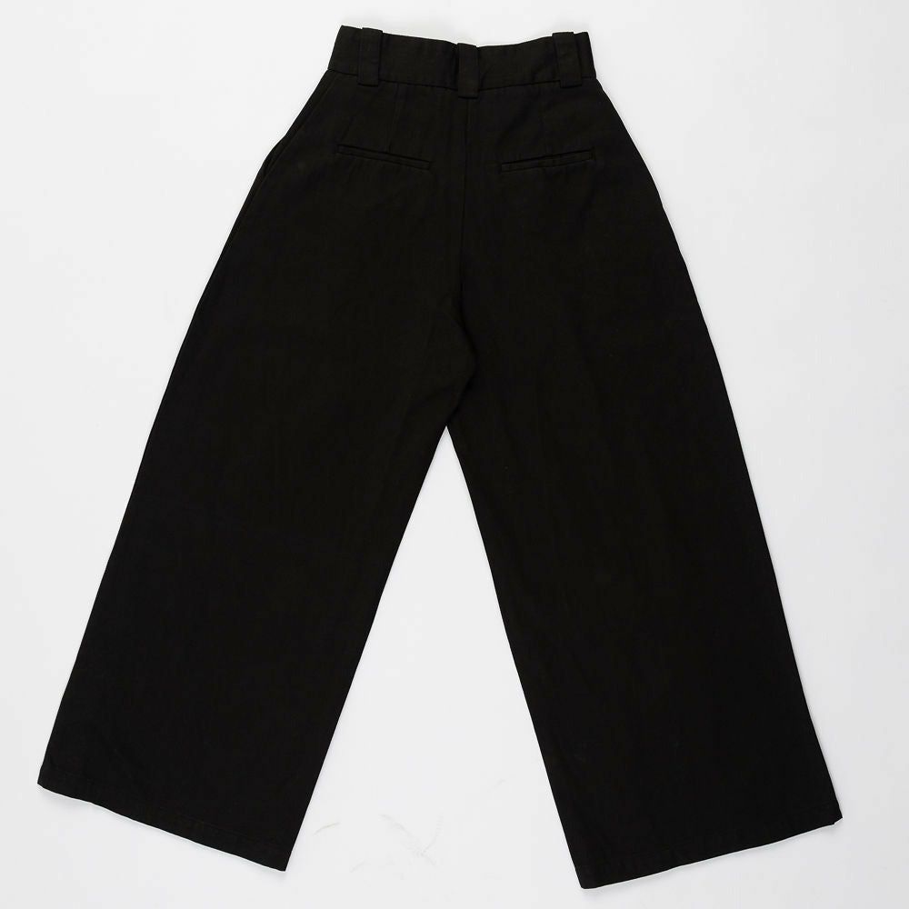 1924 High & Wide Leg Trouser - Char Black